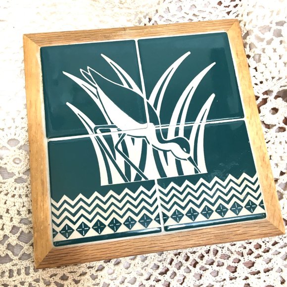 Trivet Alaskan Sand Carved Tile Vtg ‘90 - Picture 2 of 10